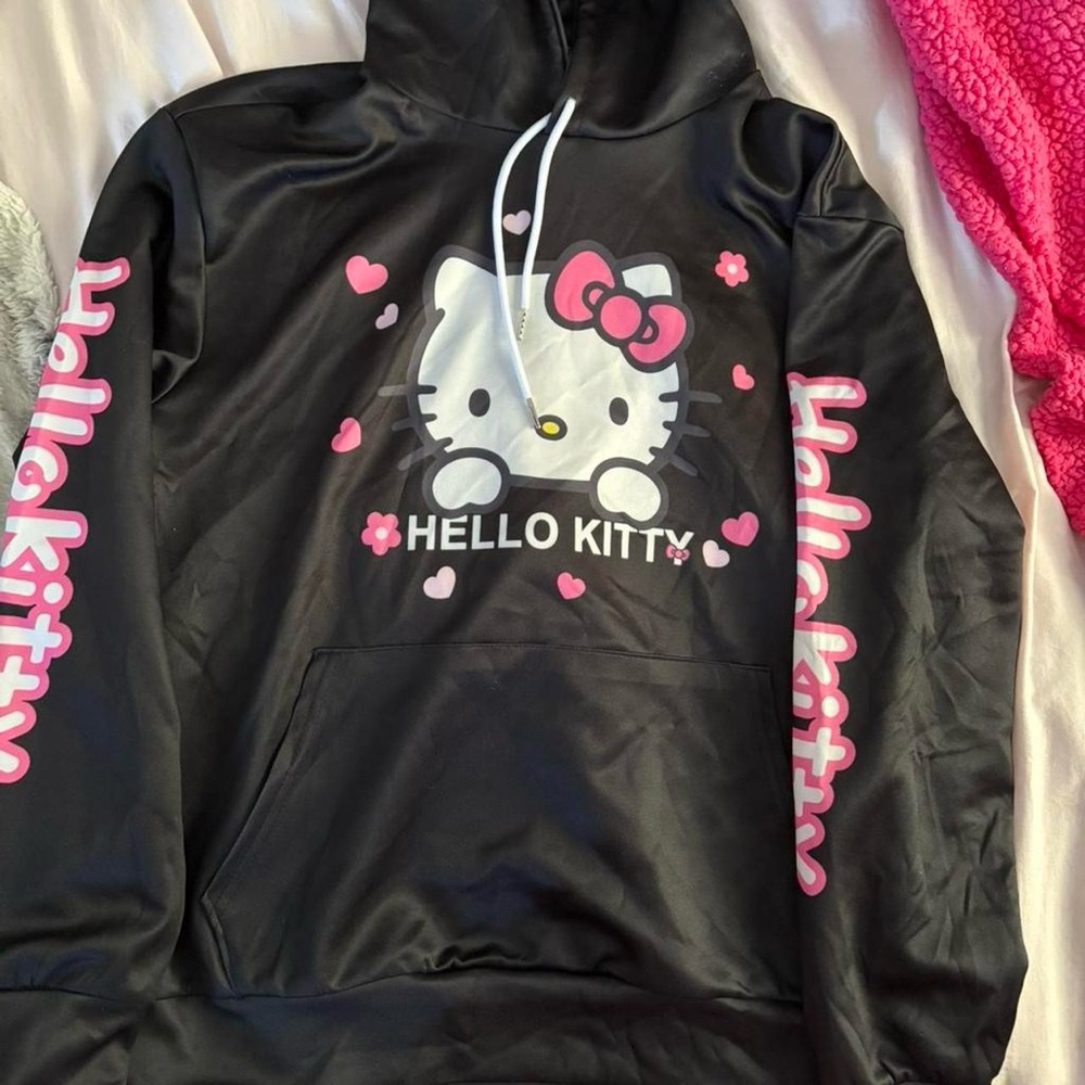 Sanrio Hello Kitty Black Hoodie with Pink Accents - Picture 3 of 3